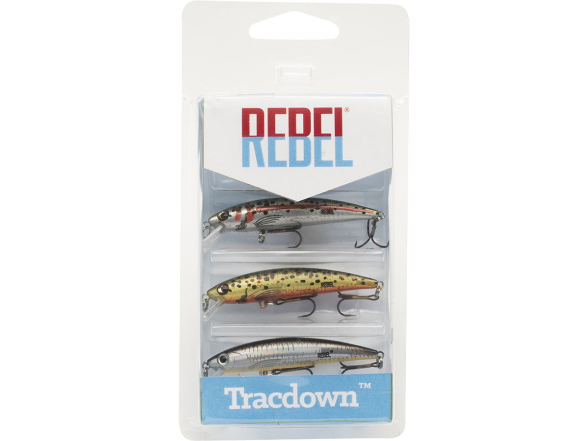 Rebel Lures Rebel Triple Threat Tracdown Ghost Minnow PK3RB7