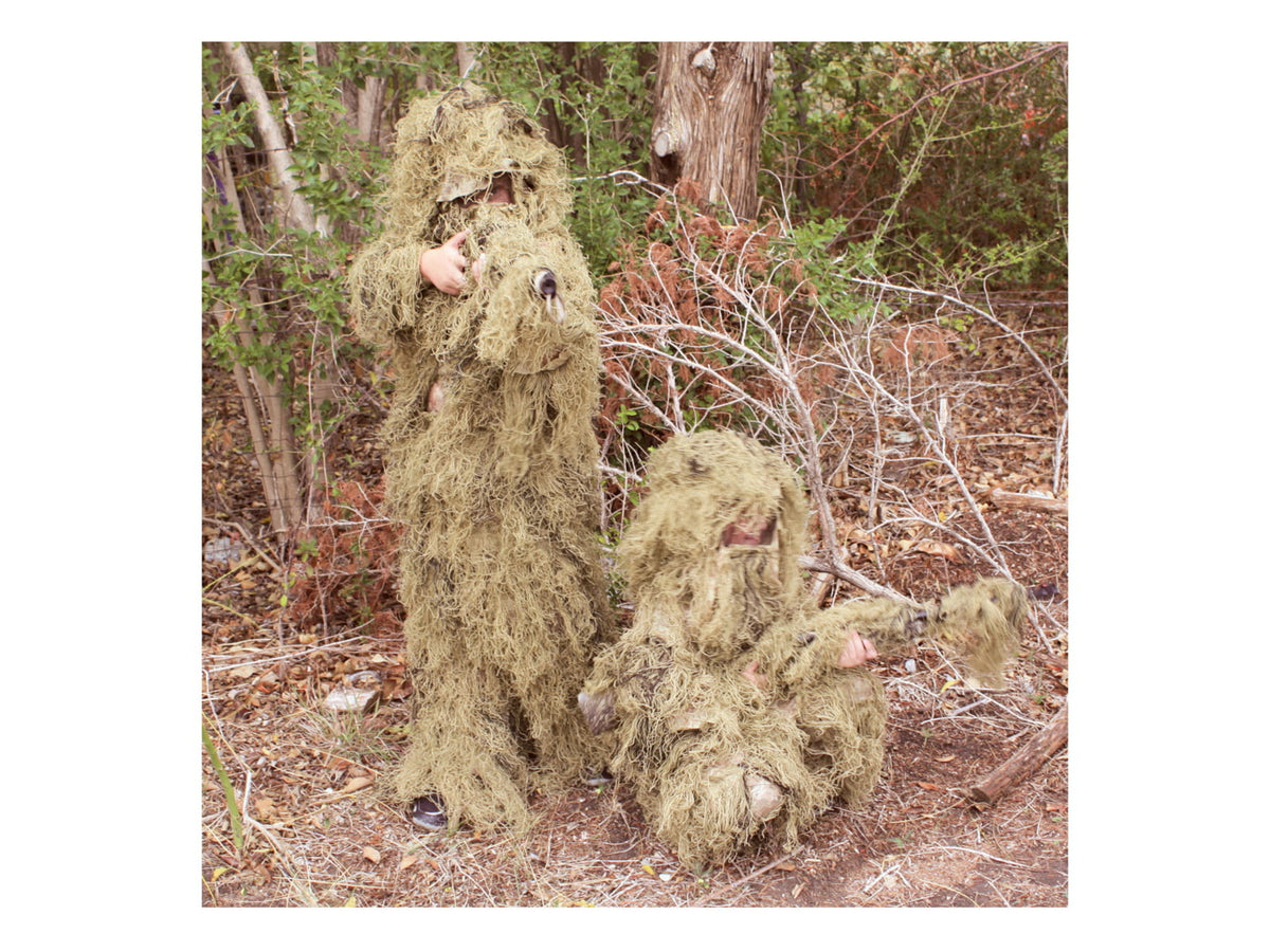 Red Rock Outdoor Gear 5-Piece Youth Ghillie Suit Woodland Desert Large