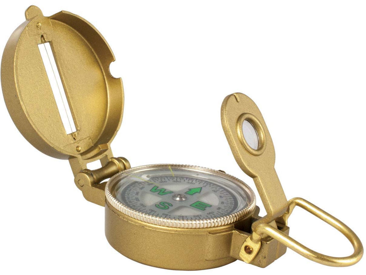 Red Rock Outdoor Gear Metal Lensatic Compass Grey 453GLD