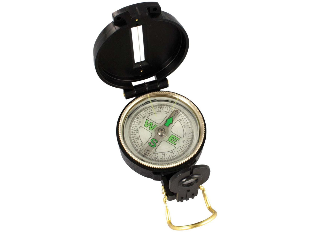 Red Rock Outdoor Gear Plastic Lensatic Compass Black 451BLK