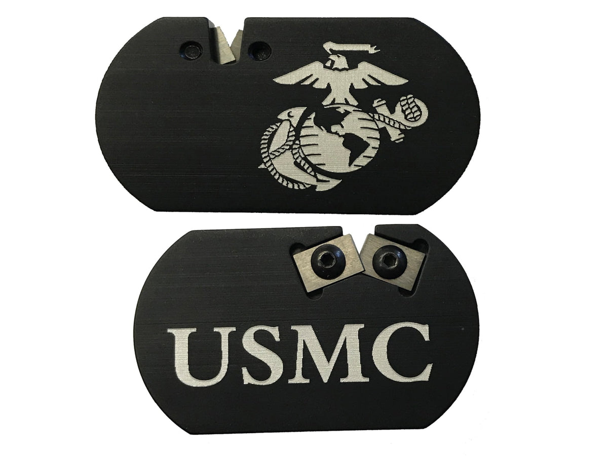 Redi-Edge RECCMC Challenge Coin Knife Sharpener US Marine Corp Duro