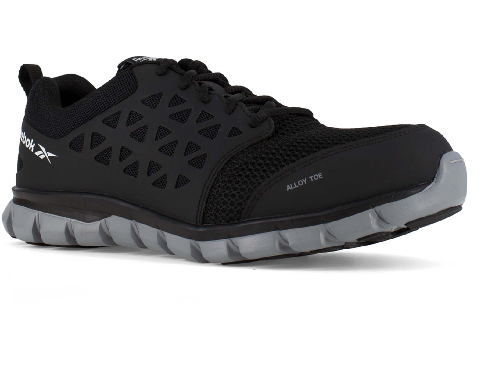 Reebok Mens Sublite Cushion Work Athletic Oxford Shoes Black 9 Wide