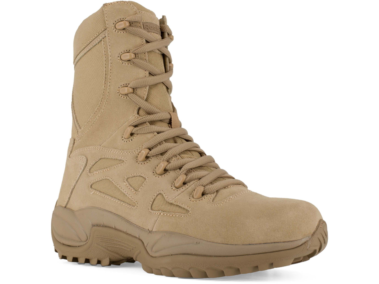 Reebok Rapid Response RB 8in. Boot - Men's Tan 10 Wide