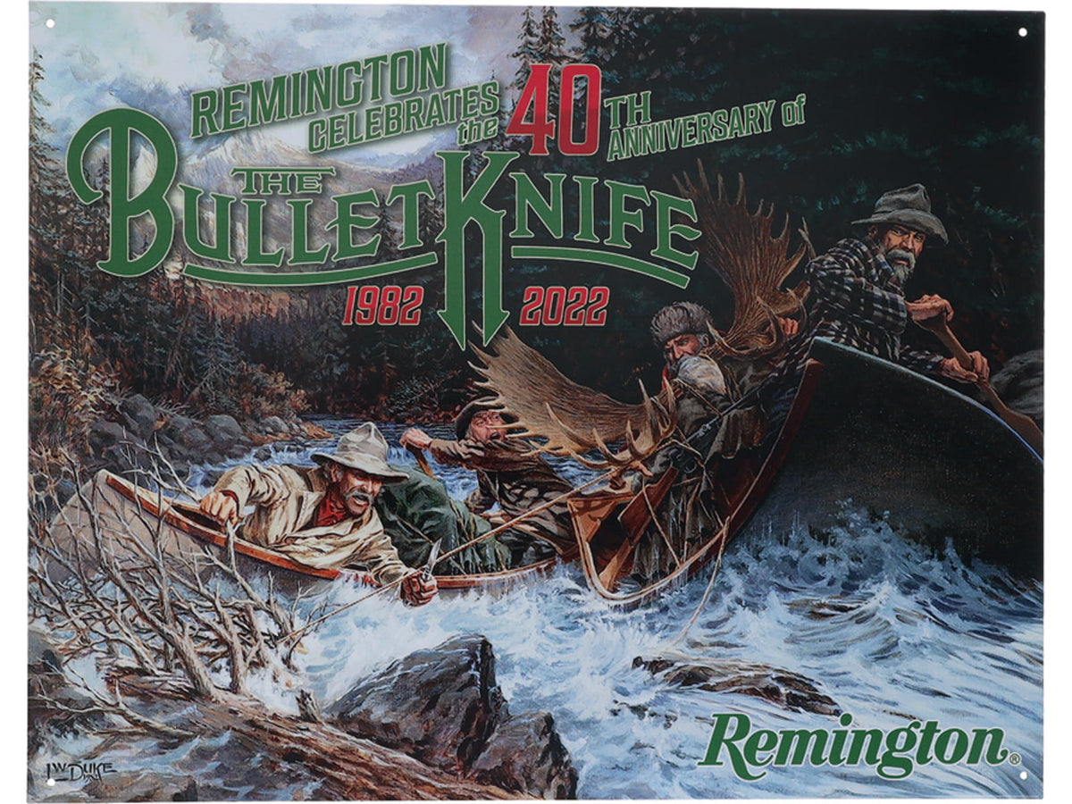 Remington 40th Anniversary Tin Sign