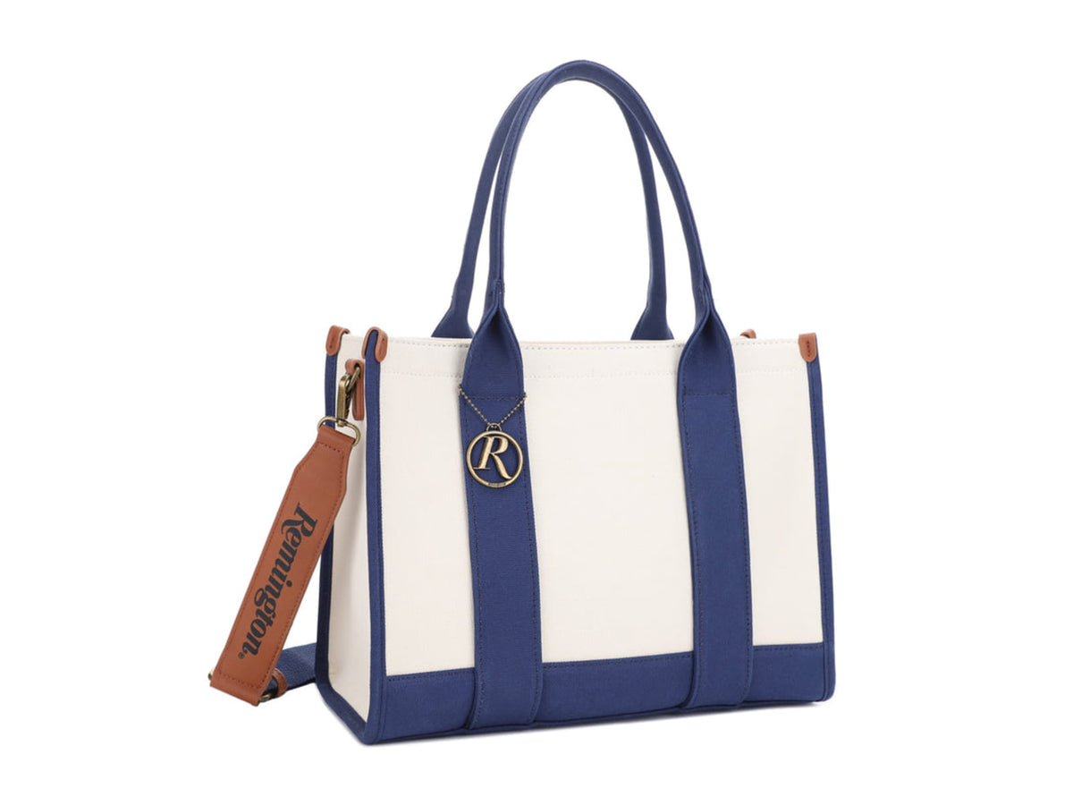 Remington Huntsville Canvas CCW Tote Bag Bone/Navy RMC85112-6 BON/NV