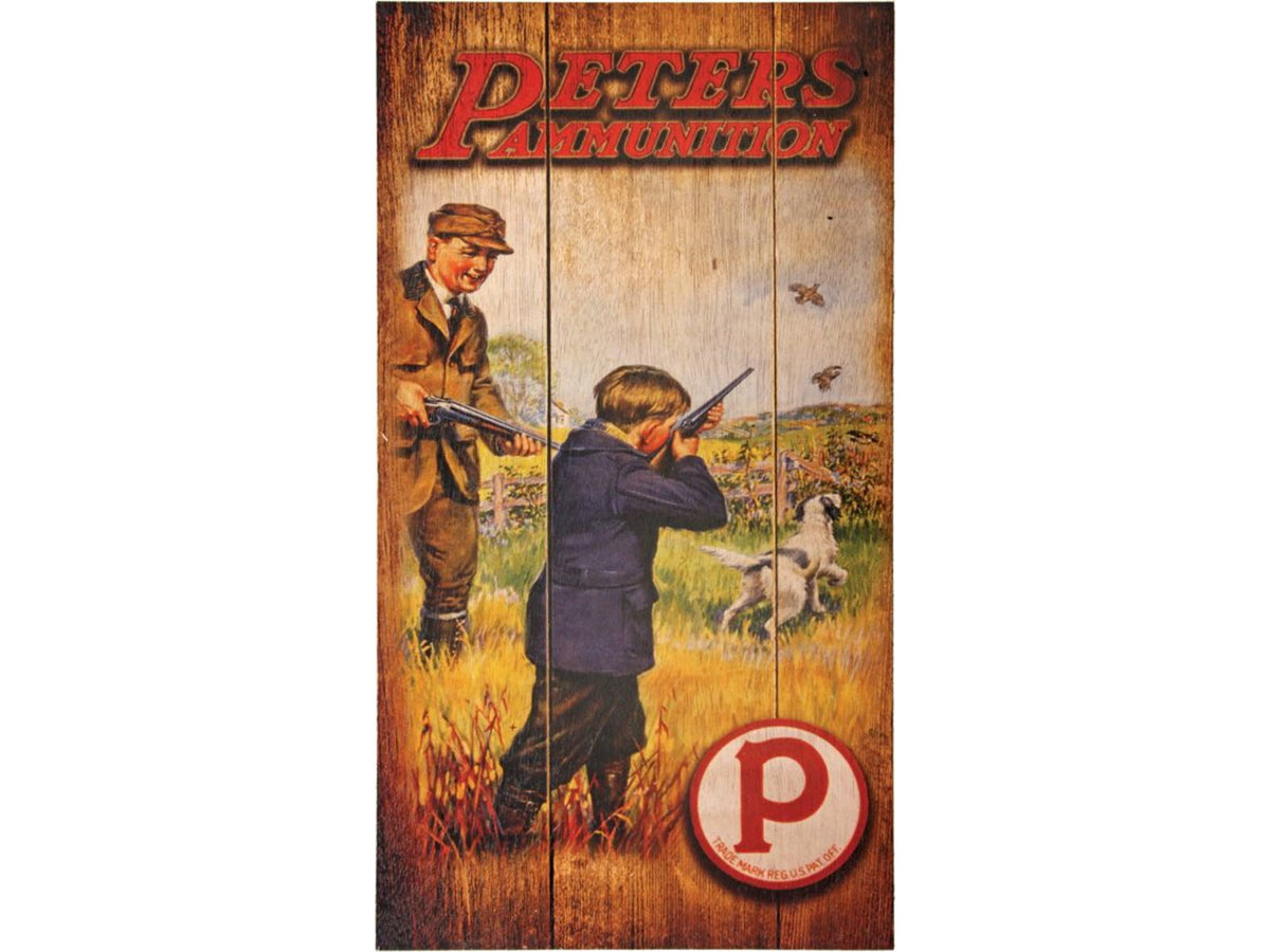 Remington Peters Ammunition Wood Sign