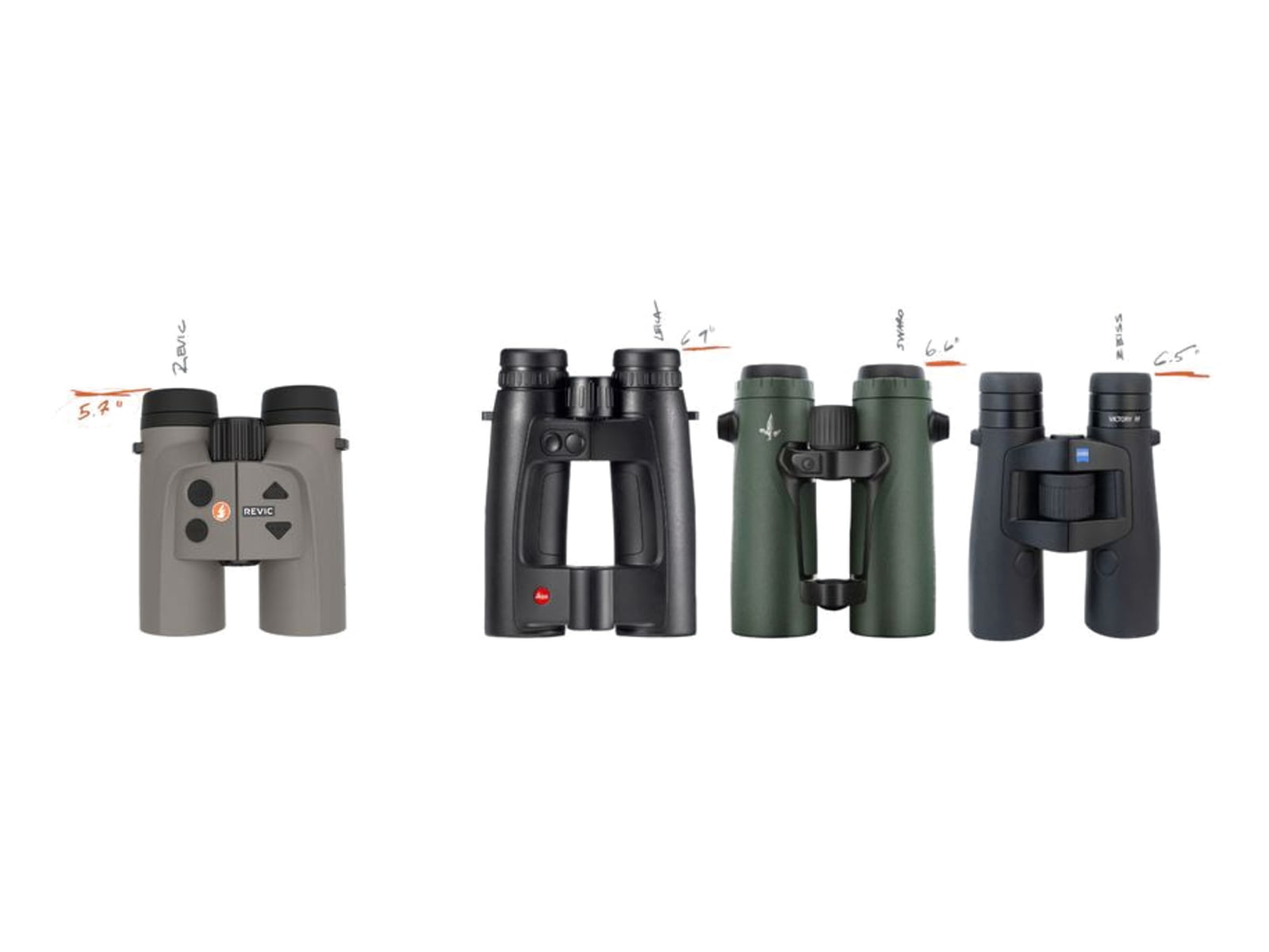 Revic Acura BR10 10x42mm Ballistic Rangefinder Binocular Black