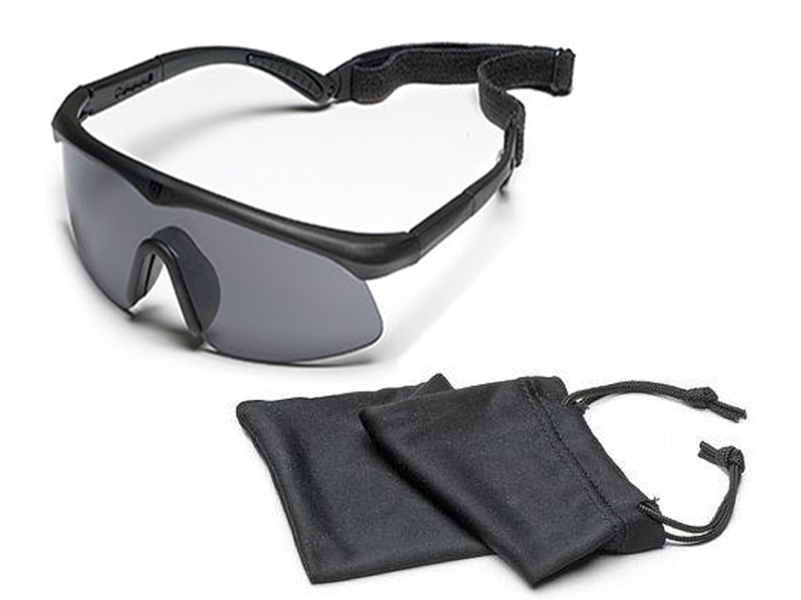 Revision Sawfly Ballistic Eyeshield Basic Kit - Solar/Smoke Lens Large Black Frame