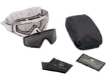 Revision I-VIS Snowhawk Ballistic Goggle System Essential Kit Clear/Smoke Lens White Frame