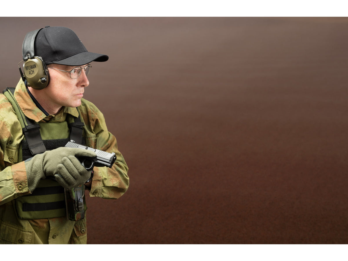 Rifleman ACH Hearing Protectors 21 db NRR OD Green RFACH
