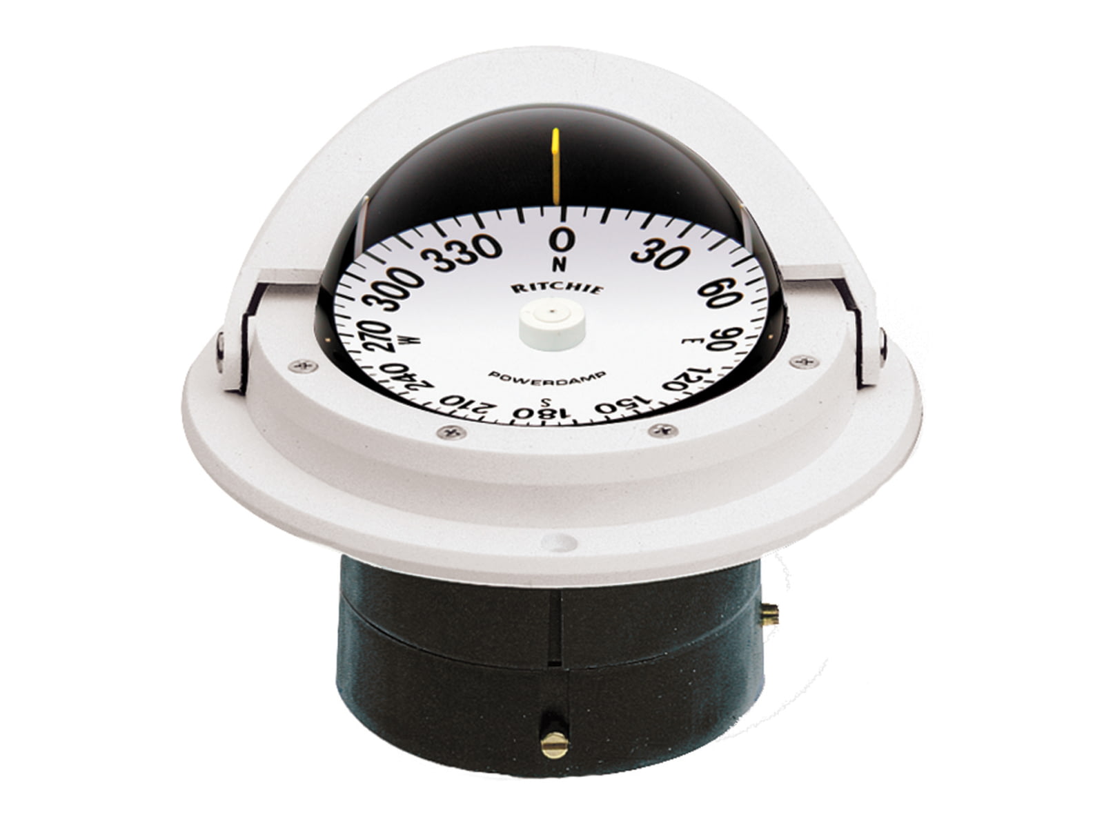 Ritchie F-82W Voyager Compass - Flush Mount - White F-82W