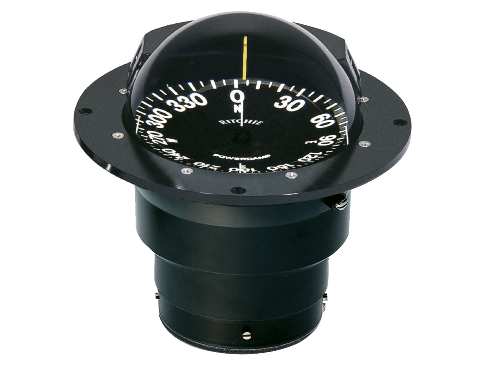 Ritchie FB-500 Globemaster Compass - Flush Mount - Black - 12V - 5 Degree Card FB-500