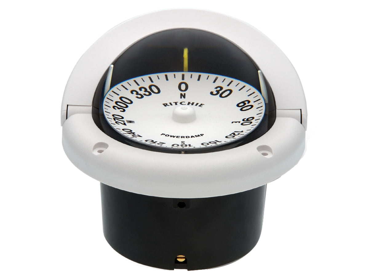 Ritchie HF-742W Helmsman Compass - Flush Mount - White HF-742W