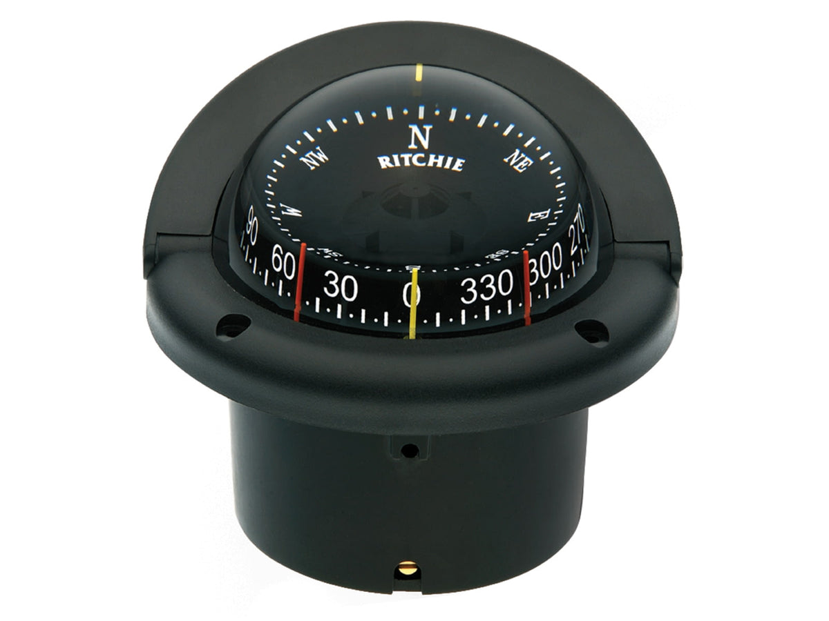 Ritchie HF-743 Helmsman Combidial Compass - Flush Mount - Black HF-743
