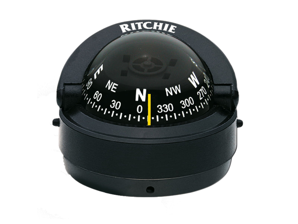 Ritchie S-53 Explorer Compass - Surface Mount - Black S-53