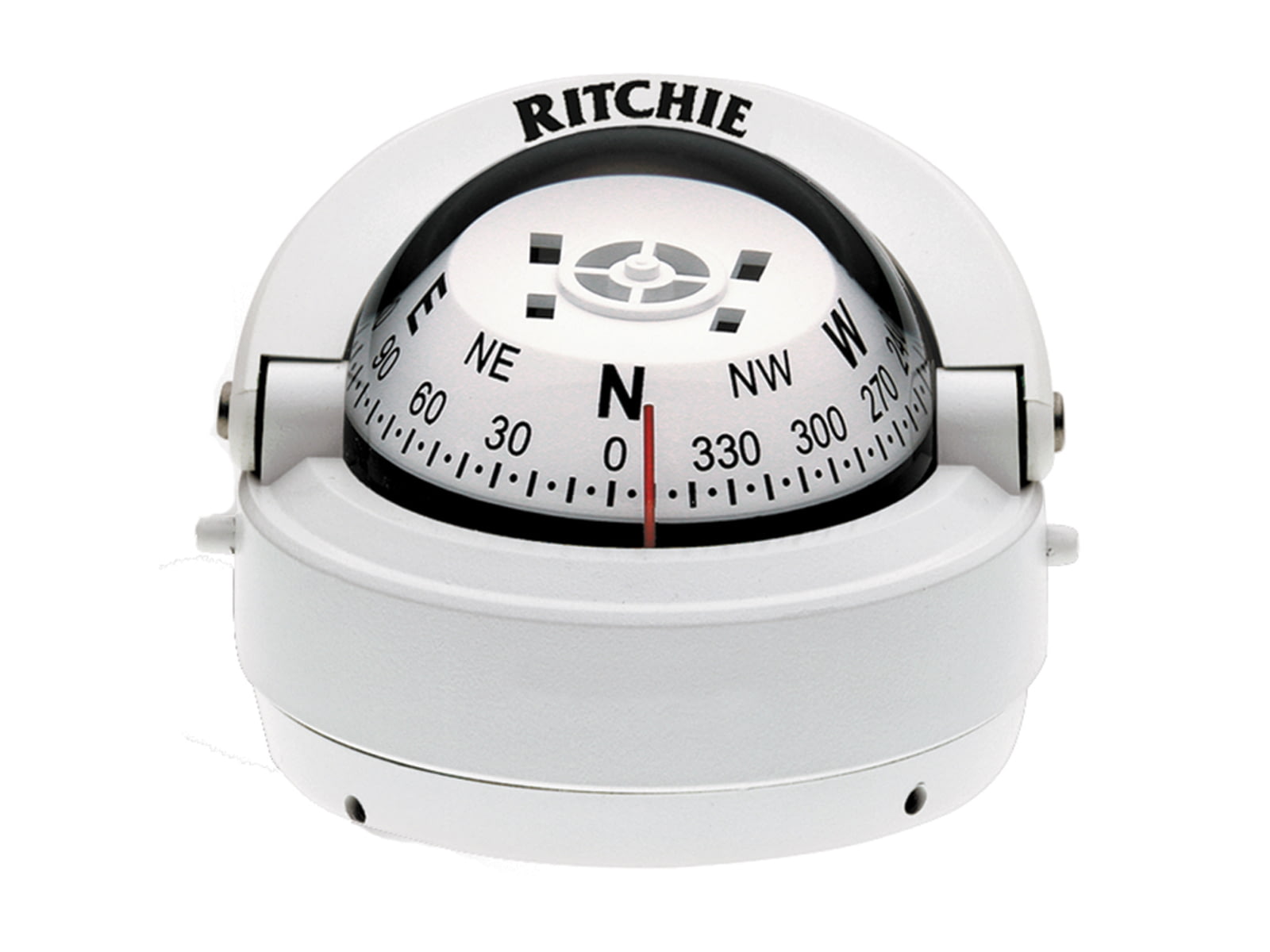 Ritchie S-53W Explorer Compass - Surface Mount - White S-53W