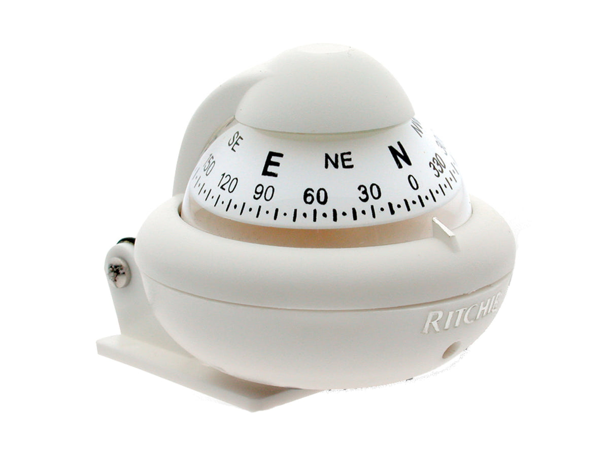 Ritchie X-10W-M RitchieSport Compass - Bracket Mount - White X-10W-M