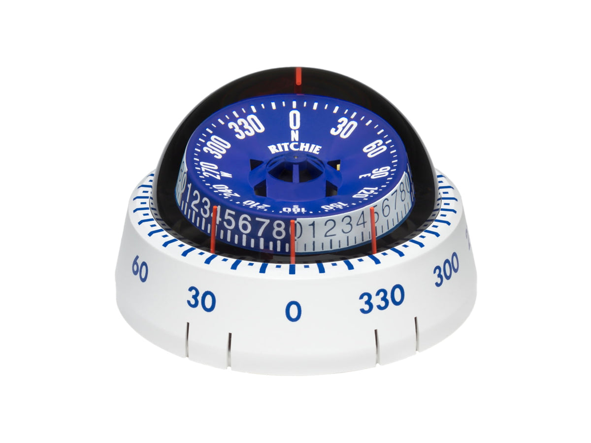 Ritchie XP-98W X-Port Tactician Compass - Surface Mount - White XP-98W