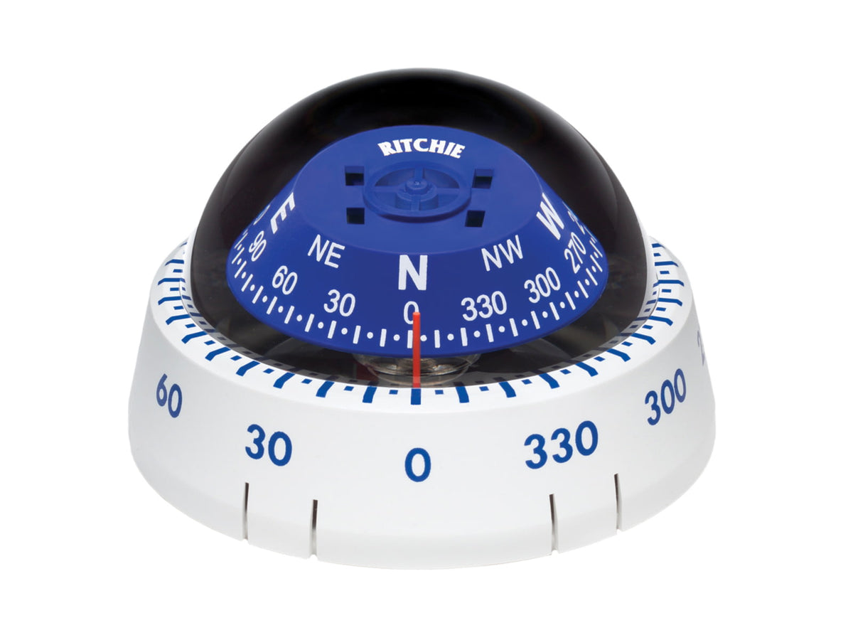 Ritchie XP-99W Kayaker Compass - Surface Mount - White XP-99W