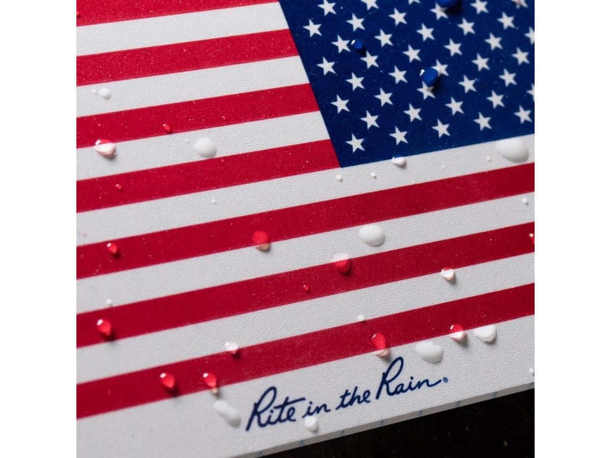 Rite in the Rain 3''x5'' Notebook Red/White/Blue Flag FLW35
