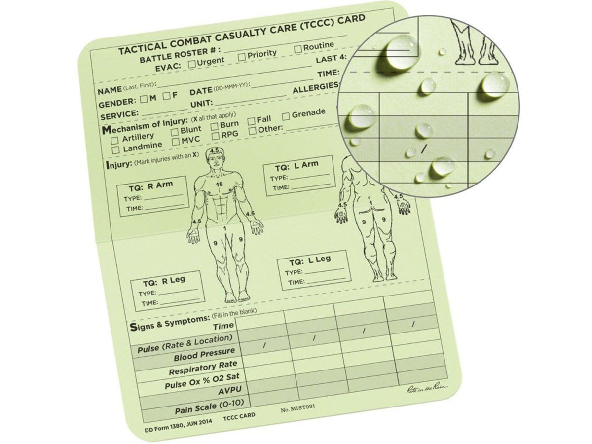 Rite in the Rain Combat Cards 6x5 MIST991