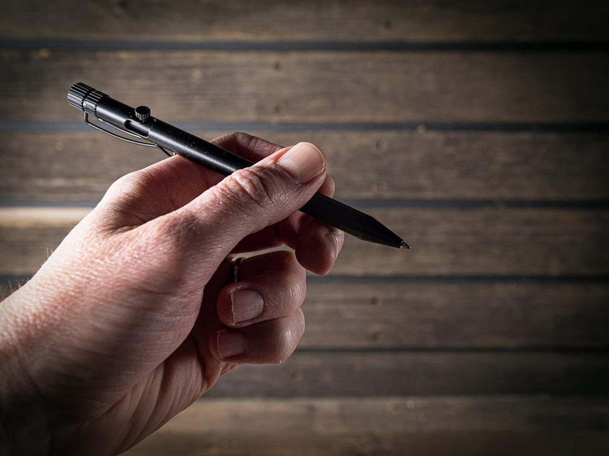 Rite in the Rain Bolt-action Pen - Black W/ Black Ink - BK16