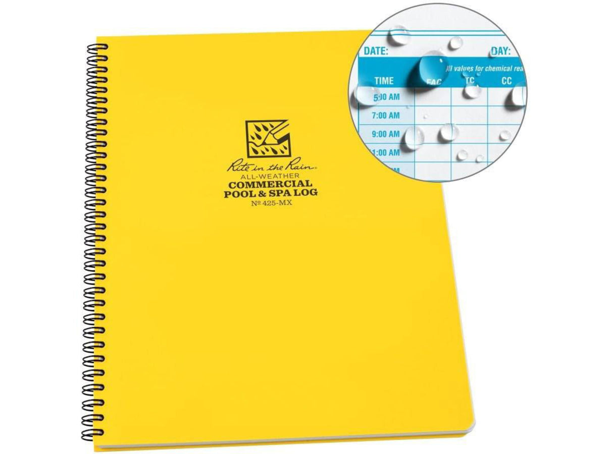 Rite in the Rain Commercial Pool/Spa Log Professional 425-MX