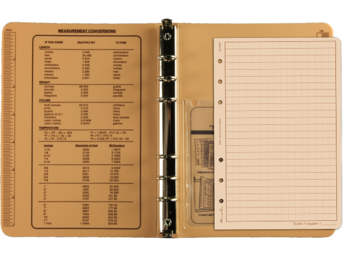 Rite In The Rain Field Binder - 1/2In - Tan 5 5/8 X 7 1/2 9200T