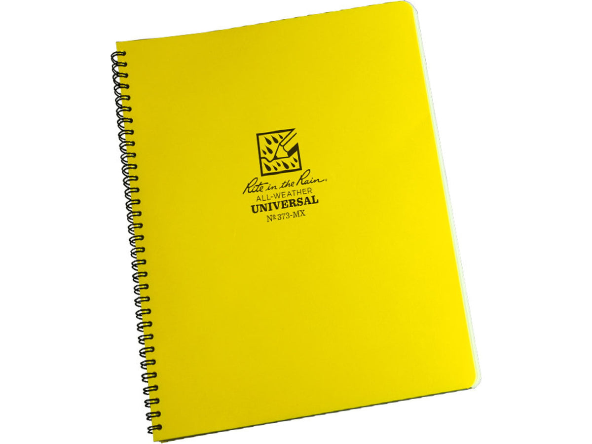 Rite In The Rain Maxi-Spiral Notebook - Universal Yellow 8 1/2 X 11 373-Mx