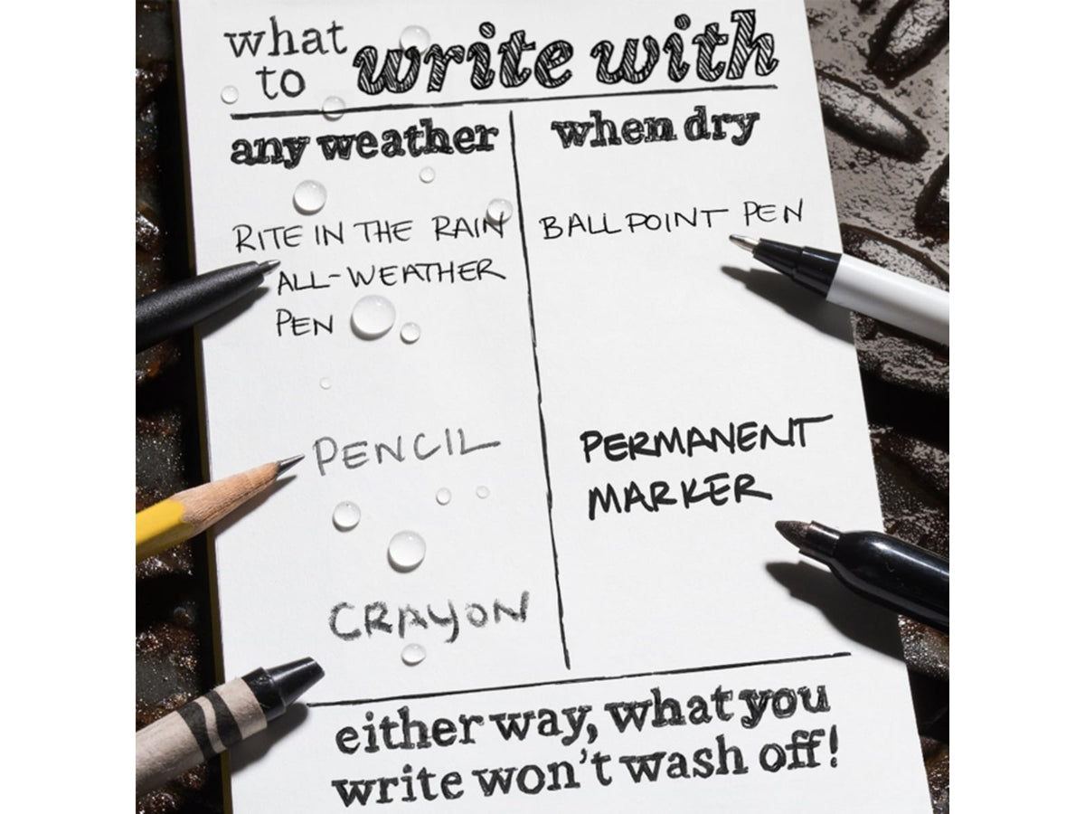 Rite in the Rain Hard-cover Notebook 6.75'' X 8.75'' Blue - 270F-LG
