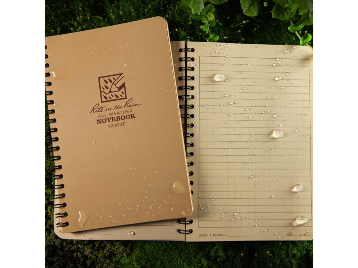 Rite in the Rain Side Spiral Kit - Tan Tan 4 5/8 x 7 973T-KIT