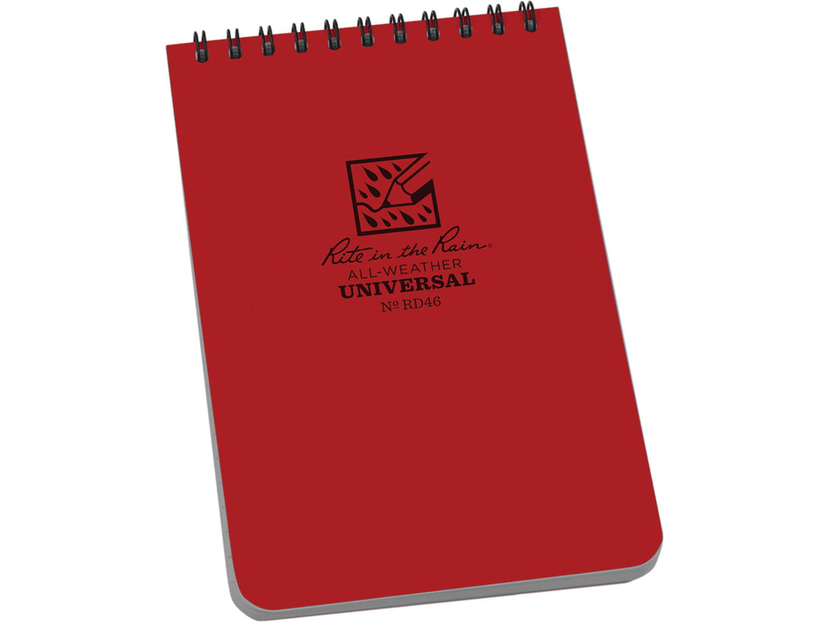 Rite in the Rain Top Spiral Red Notebook 4x6
