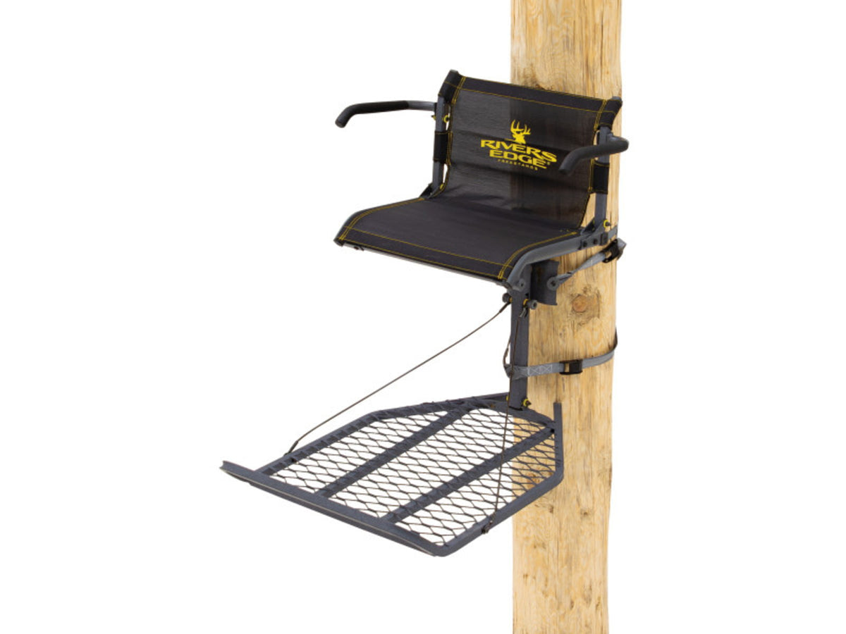 Rivers Edge Treestands Lounger - Treestand Black 1-Man RE521
