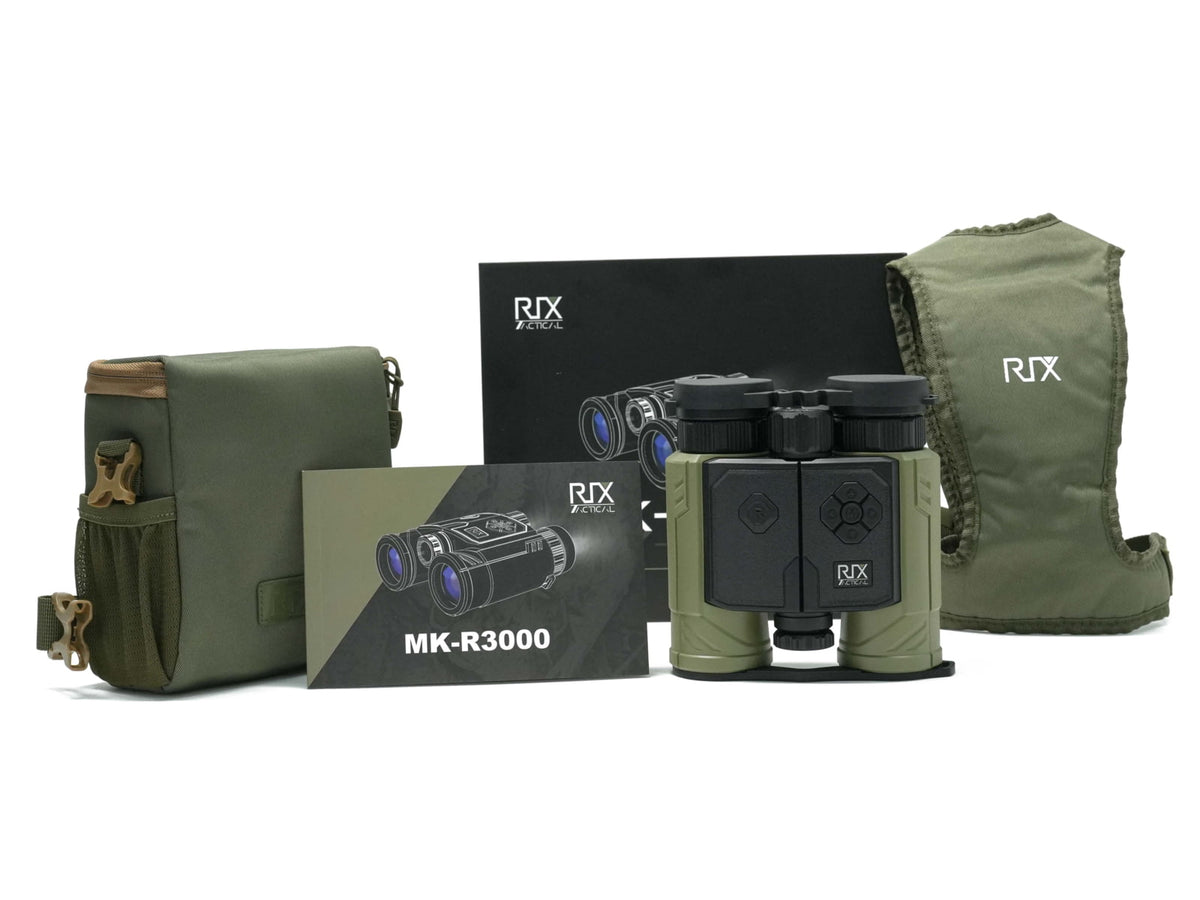 RIX MK-R3000 8x32mm Rangefinding Binoculars Green