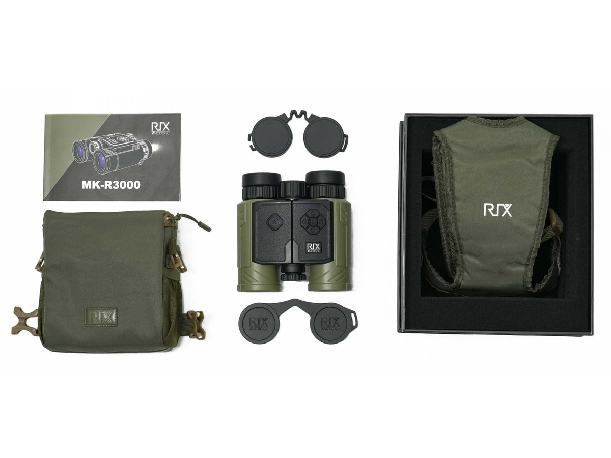 RIX MK-R3000 8x32mm Rangefinding Binoculars Green