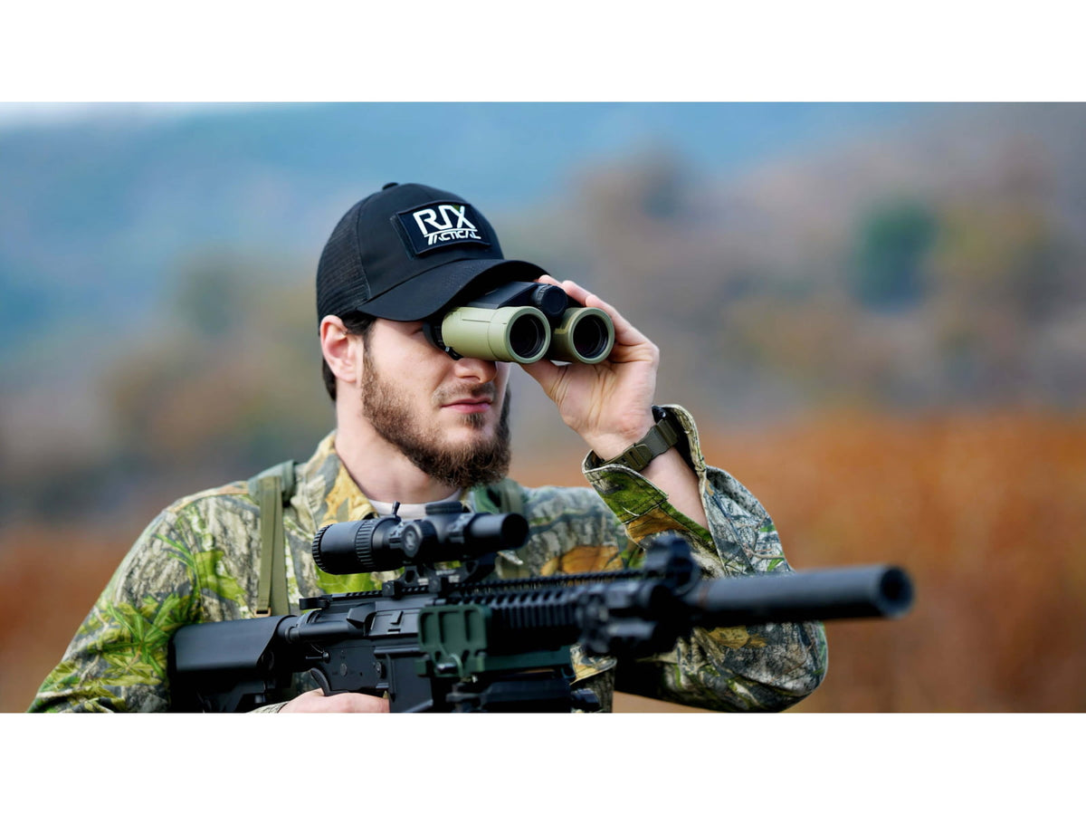 RIX MK-R3000 8x32mm Rangefinding Binoculars Green