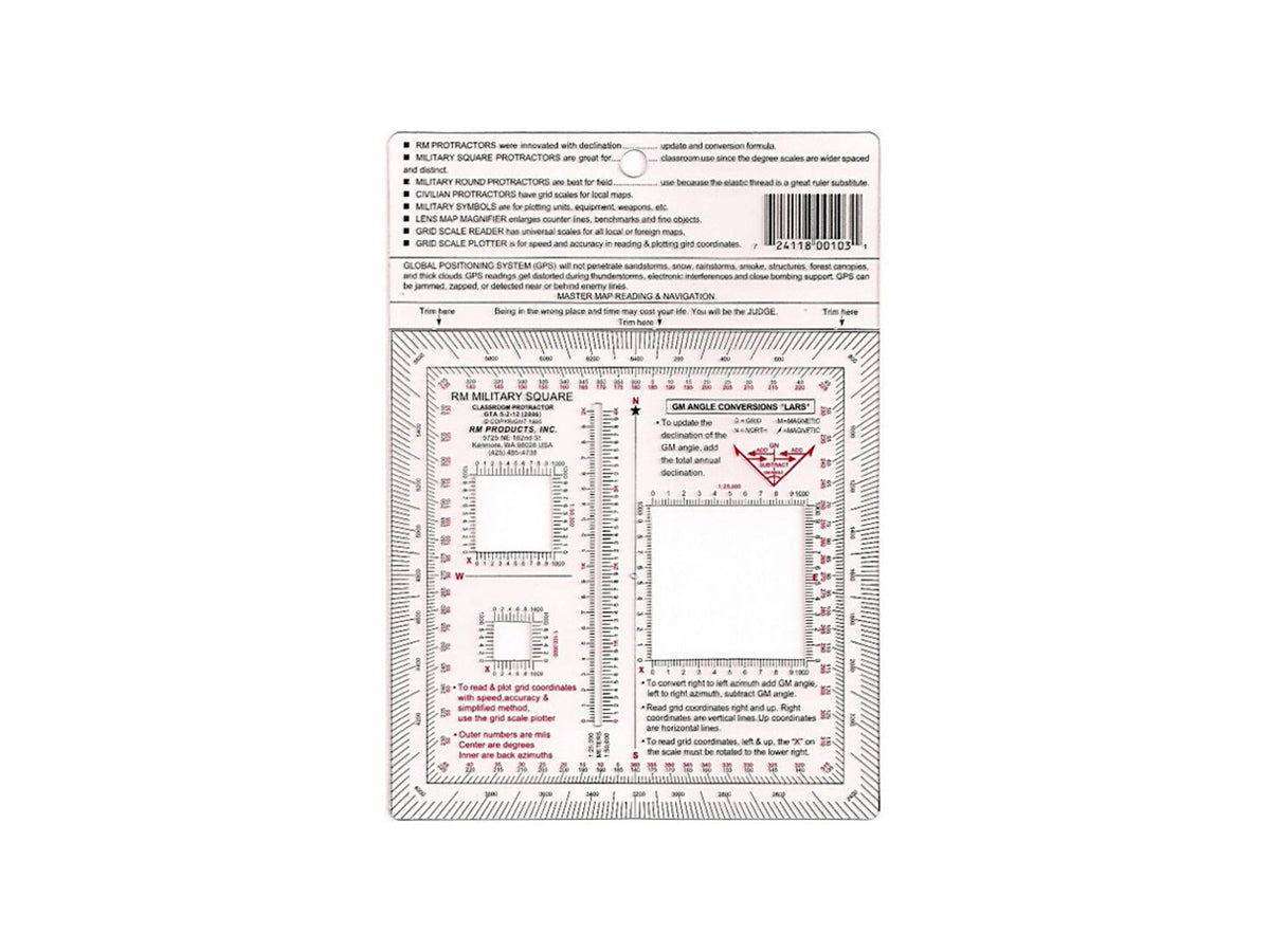 RM Products Military Protractor - Square 443-061-198
