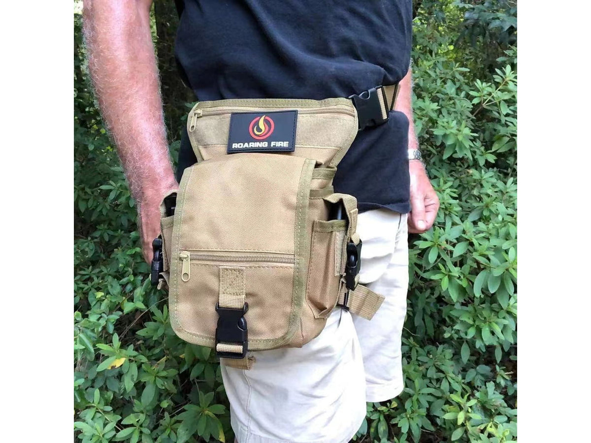 Roaring Fire Drop Leg Bag Waist Pack FDE 5x11.8x6 inch RF010 DT