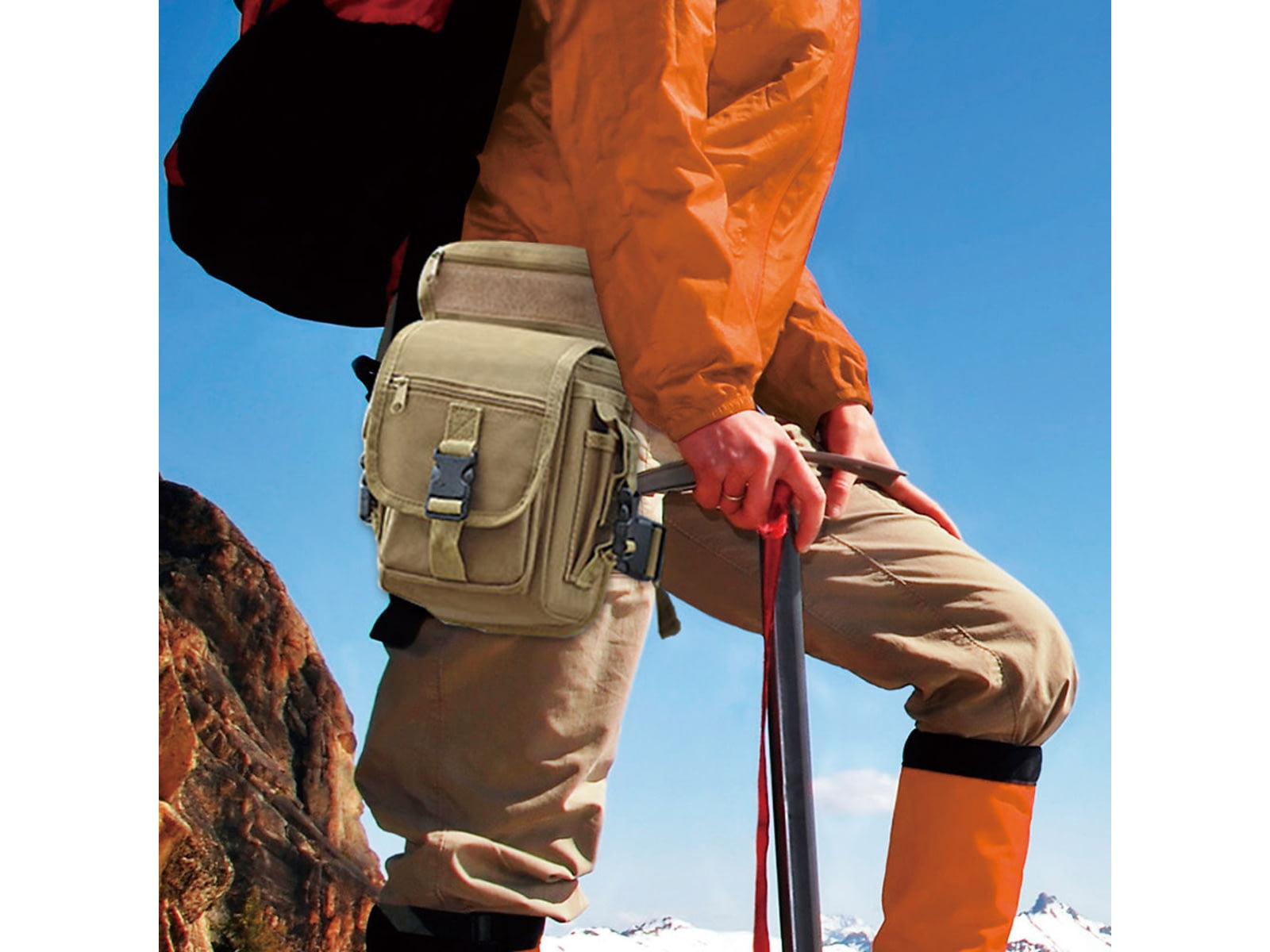 Roaring Fire Drop Leg Bag Waist Pack FDE 5x11.8x6 inch RF010 DT