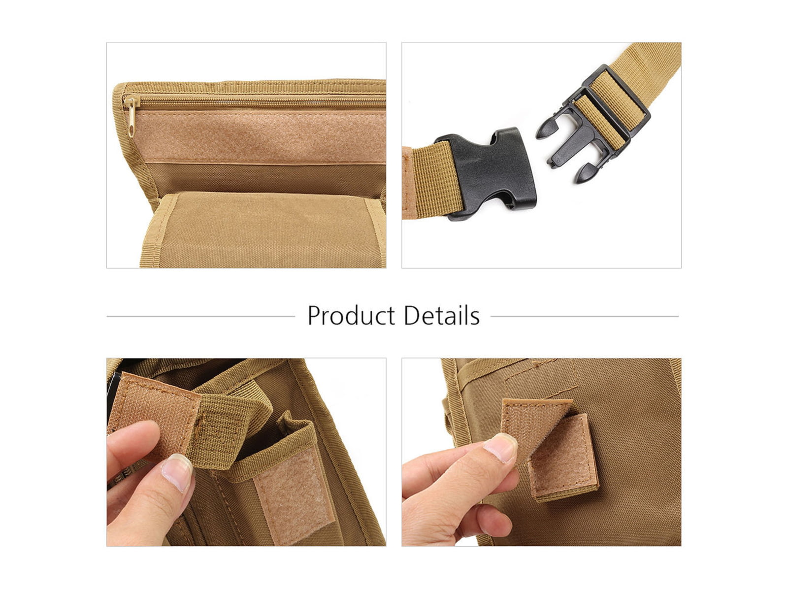 Roaring Fire Drop Leg Bag Waist Pack FDE 5x11.8x6 inch RF010 DT