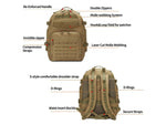 Roaring Fire Ignite Tactical Backpack FDE 21.25x15.75x8.27 inch RF133 DT