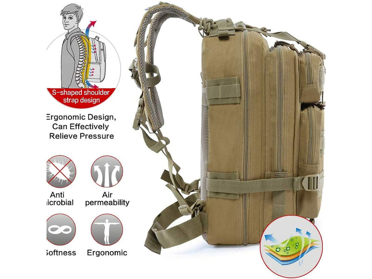 Roaring Fire Roaring Fire 30L EDC Backpack FDE 17x8.6x8 inch