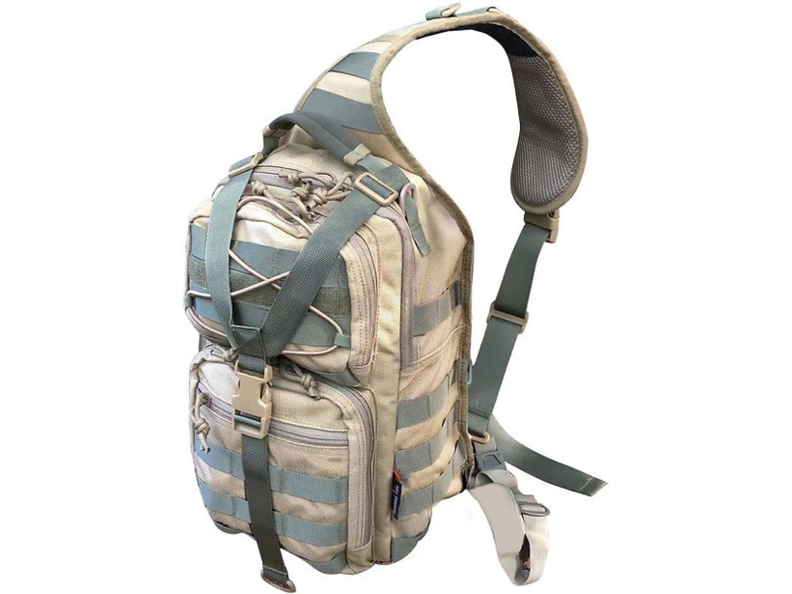 Roaring Fire Slingshot Tactical Sling Bag Concealed Carry Sling Pack FDE 14.96x9.84x7.48 inch RF-Slingpack01-DT
