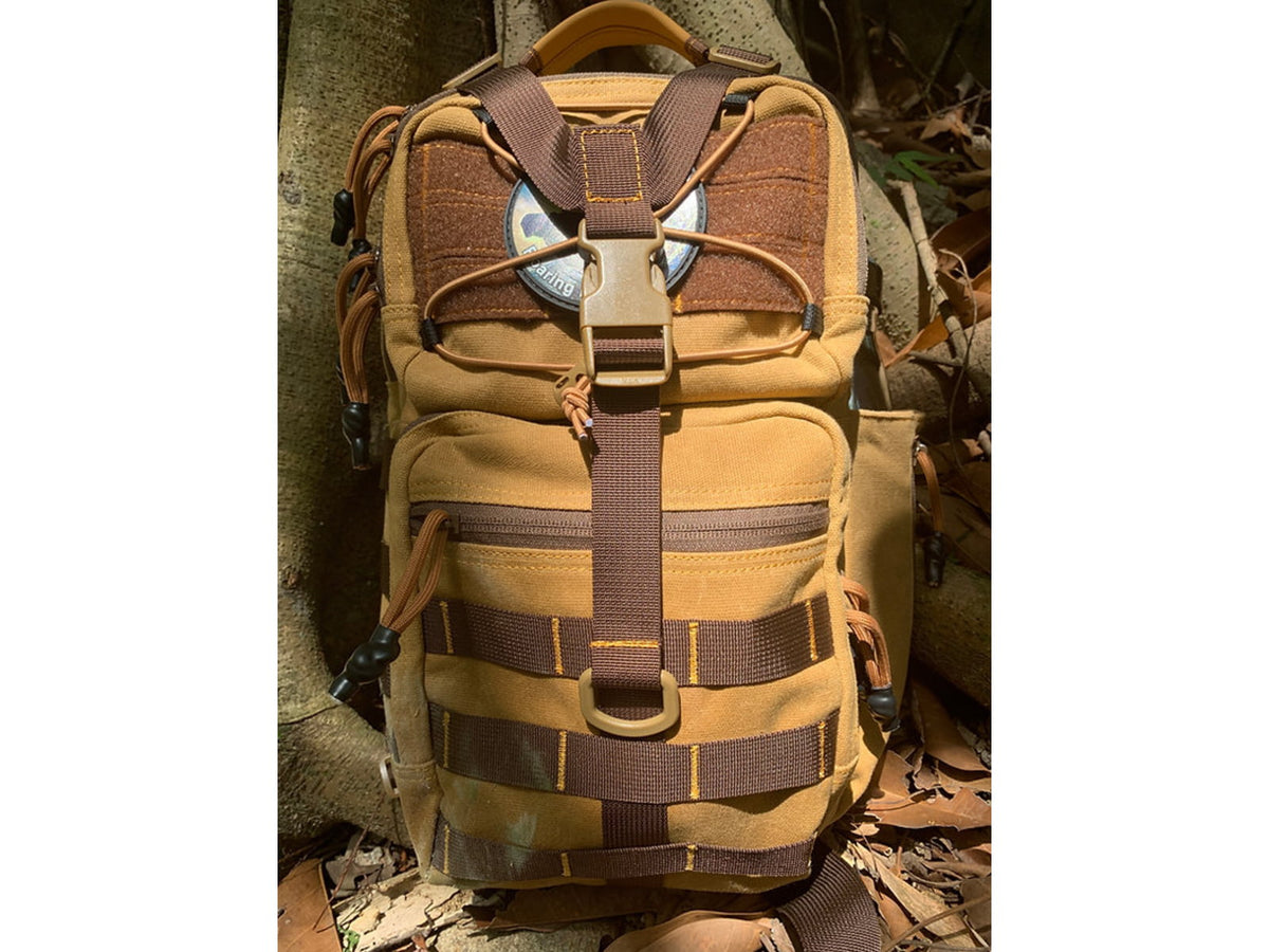 Roaring Fire Slingshot Waxed Canvas Sling Pack Brown RF-Slingshot-Waxed Canvas