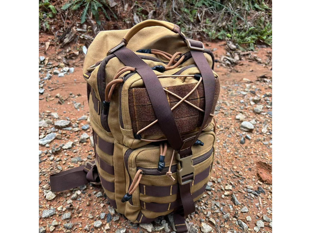 Roaring Fire Slingshot Waxed Canvas Sling Pack Brown RF-Slingshot-Waxed Canvas
