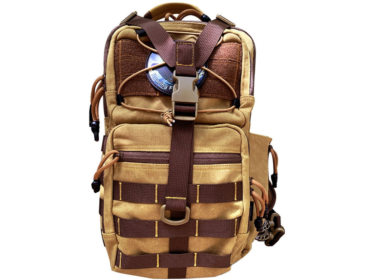 Roaring Fire Slingshot Waxed Canvas Sling Pack Brown RF-Slingshot-Waxed Canvas