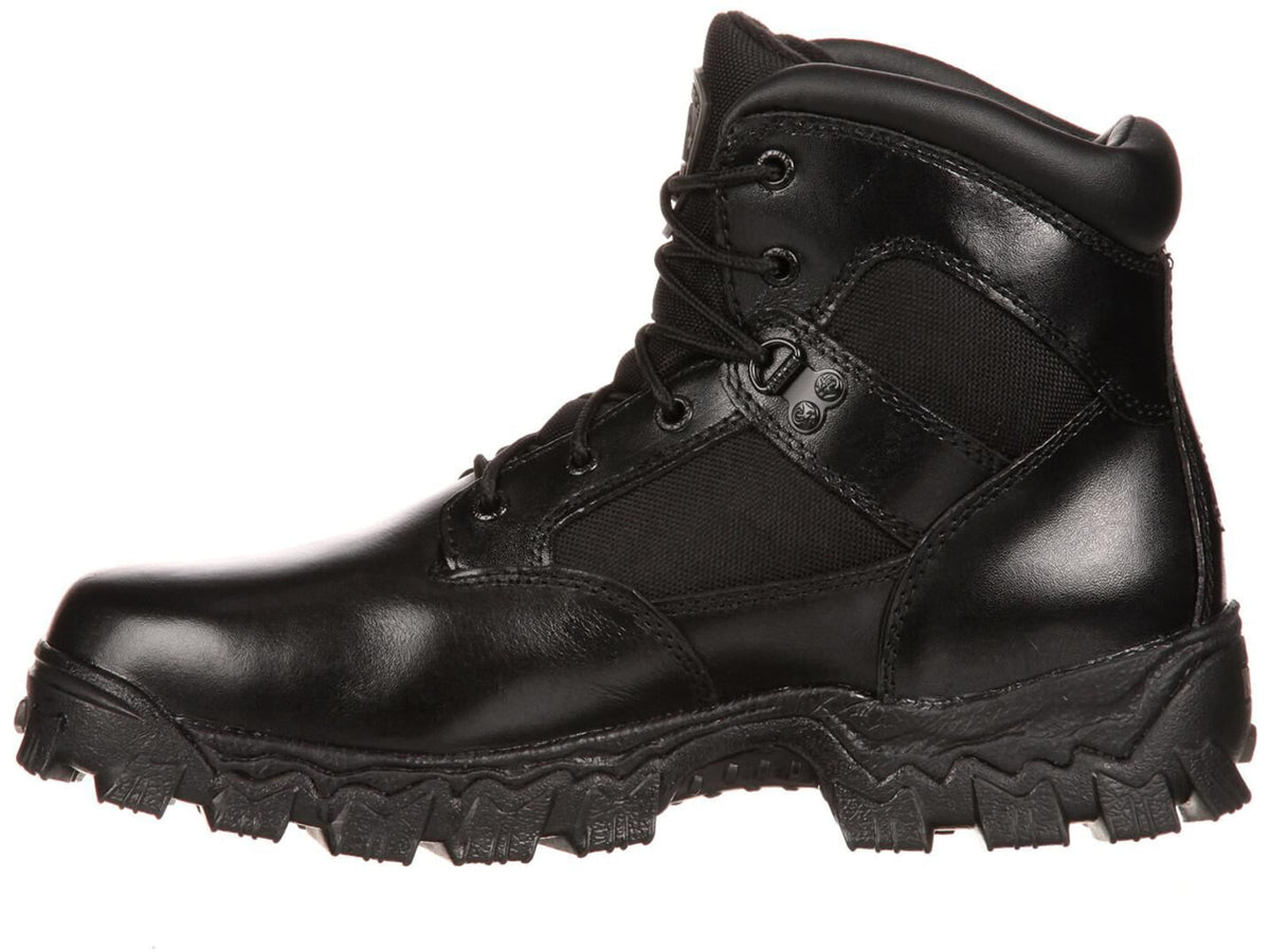 Rocky Boots Alpha Force Waterproof Public Service Boot - Men's 7 US Wide Black