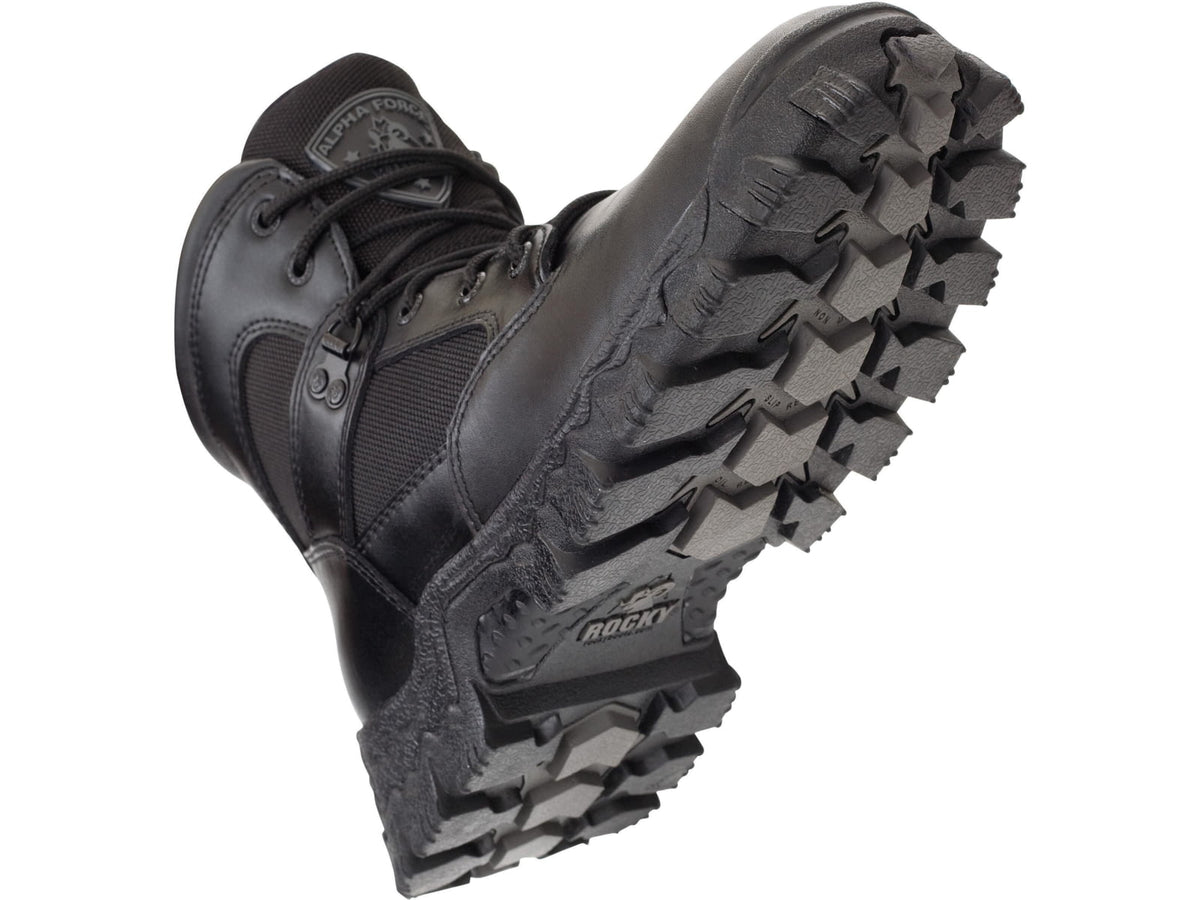 Rocky Boots Alpha Force Waterproof Public Service Boot - Men's 7 US Wide Black