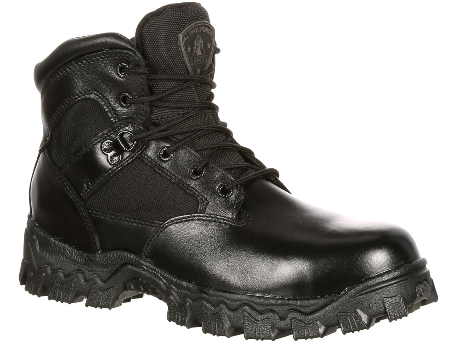 Rocky Boots Alpha Force Waterproof Public Service Boot - Men's 7 US Wide Black