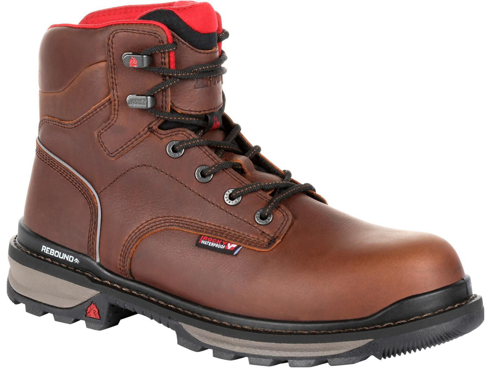 Rocky Boots Rams Horn Full-grain Leather Waterproof Composite Toe Work Boot - Men's